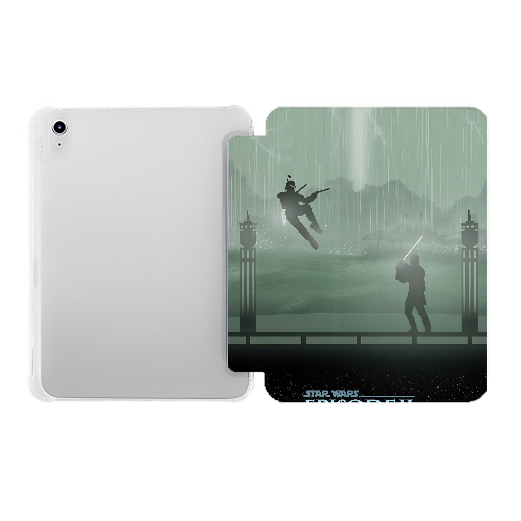 （画像用） スター・ウォーズ Star Wars IPad ケース ペン収納付き 三つ折りスタンド PUレザー×シリコン 対応機種9.5/10.5/10.9インチ